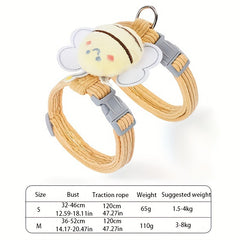 Cartoon Bee Pet Harness Leash - Sale✨