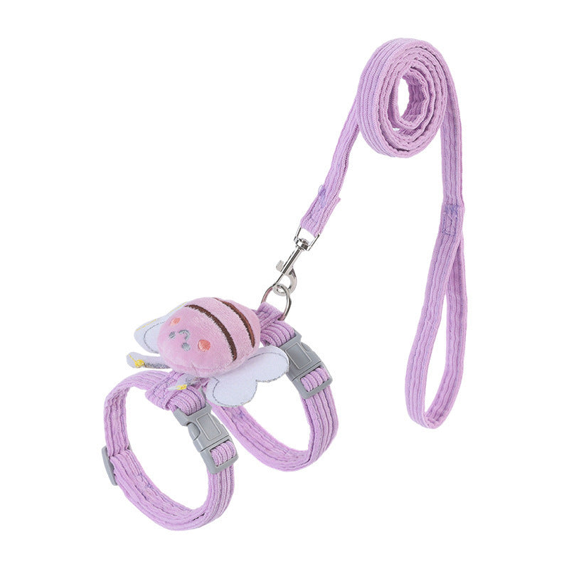 Cartoon Bee Pet Harness Leash - Sale✨